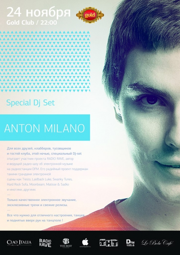 Special DJ Set Anton MILANO
