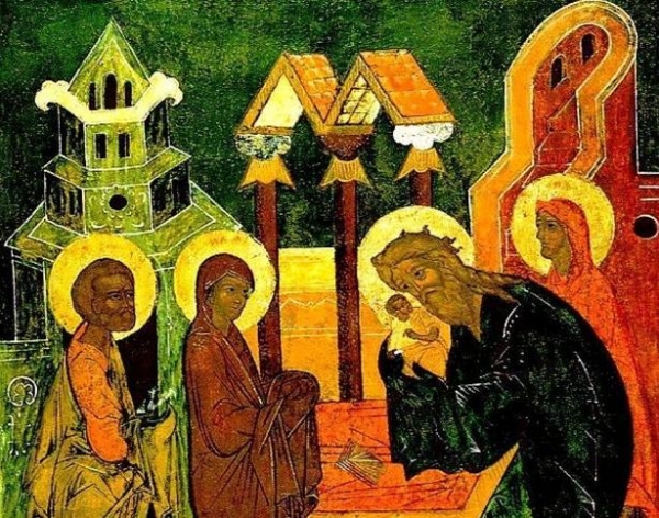 Сретение Господне в русской иконе и в западноевропейской живописи