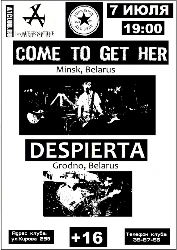 Come To Get Her&Despierta@Smolensk A-Club